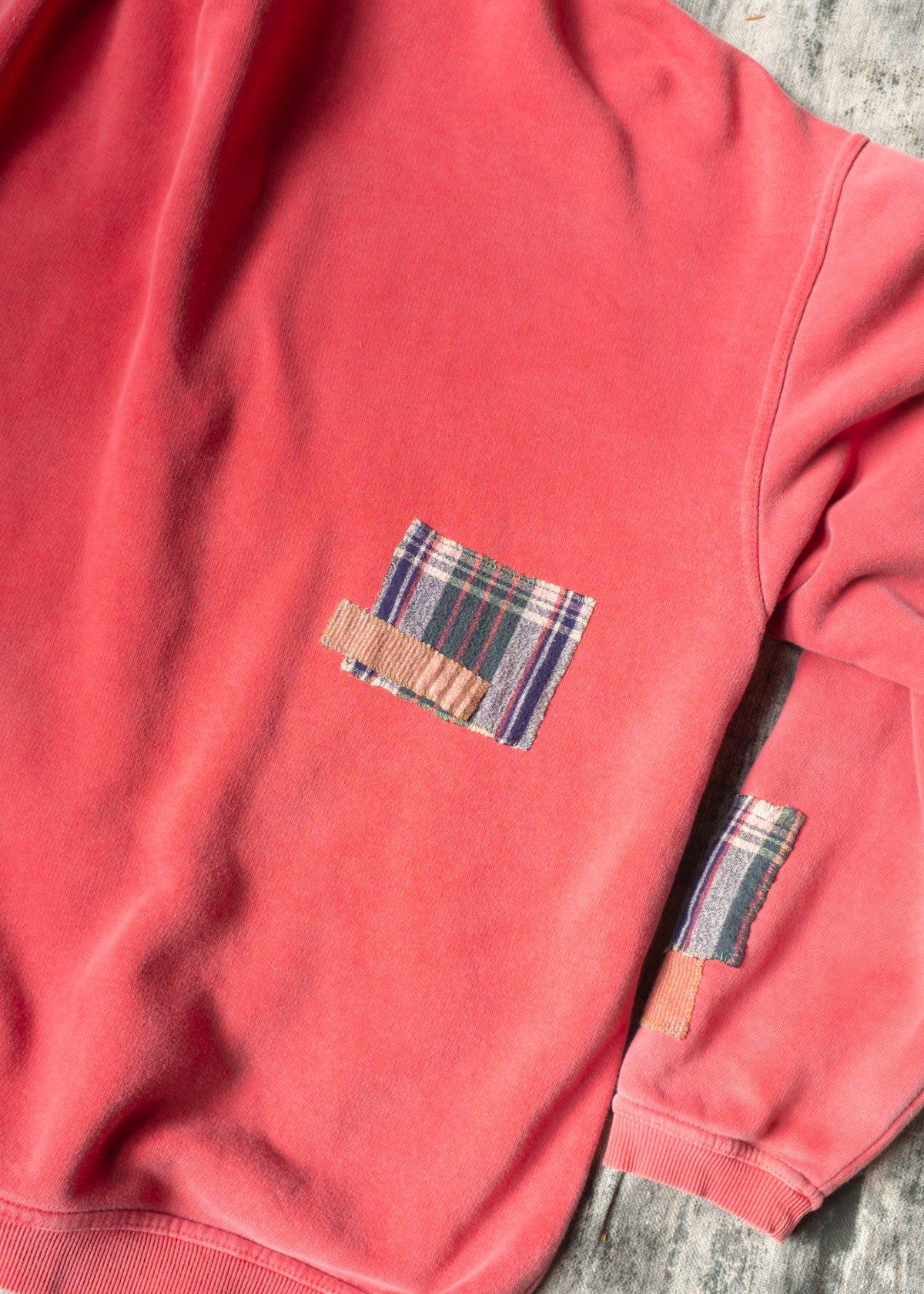 Pink Cardi Sweatshirt w Patchwork