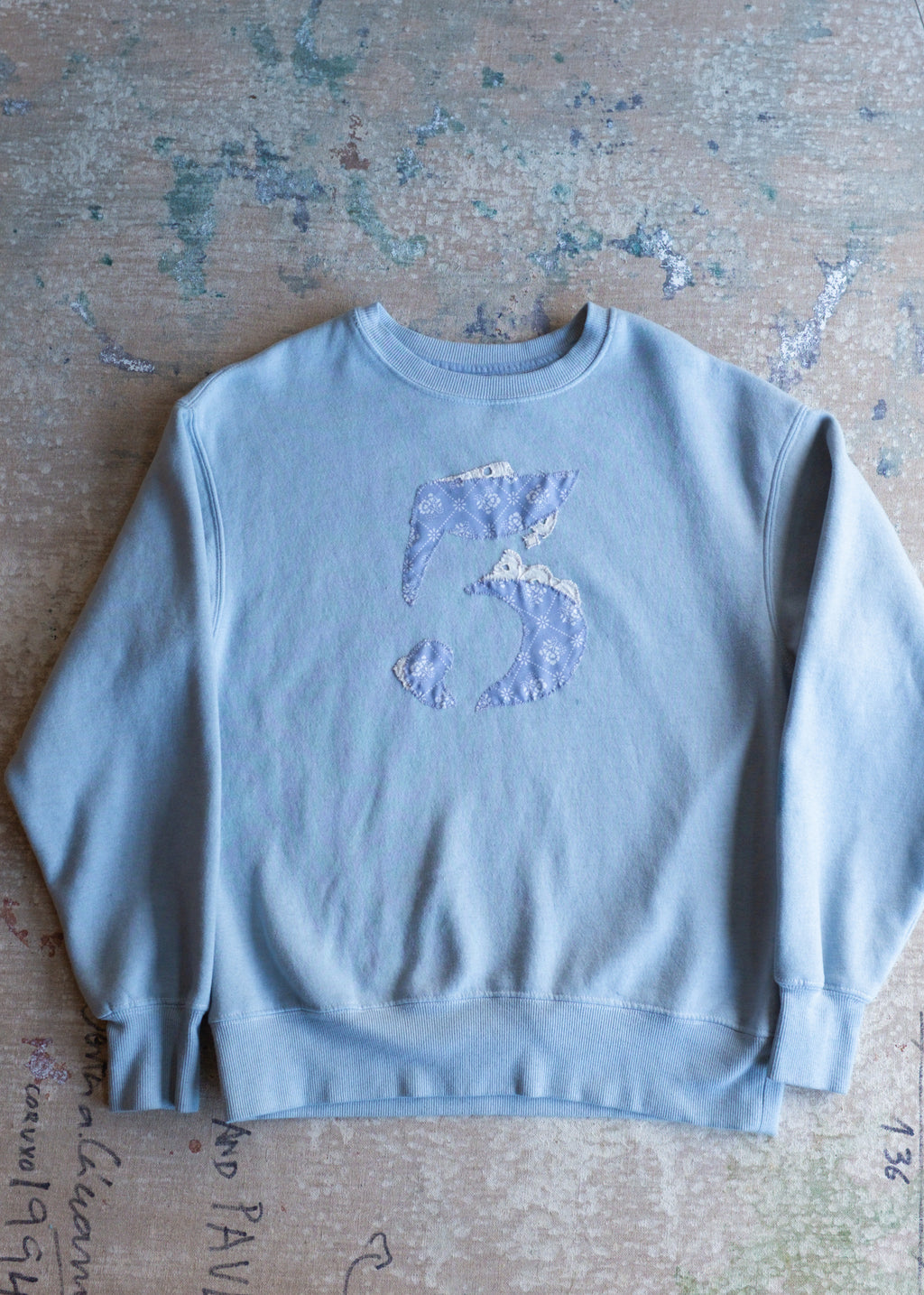 Blue Overdye Crew 5 Patch