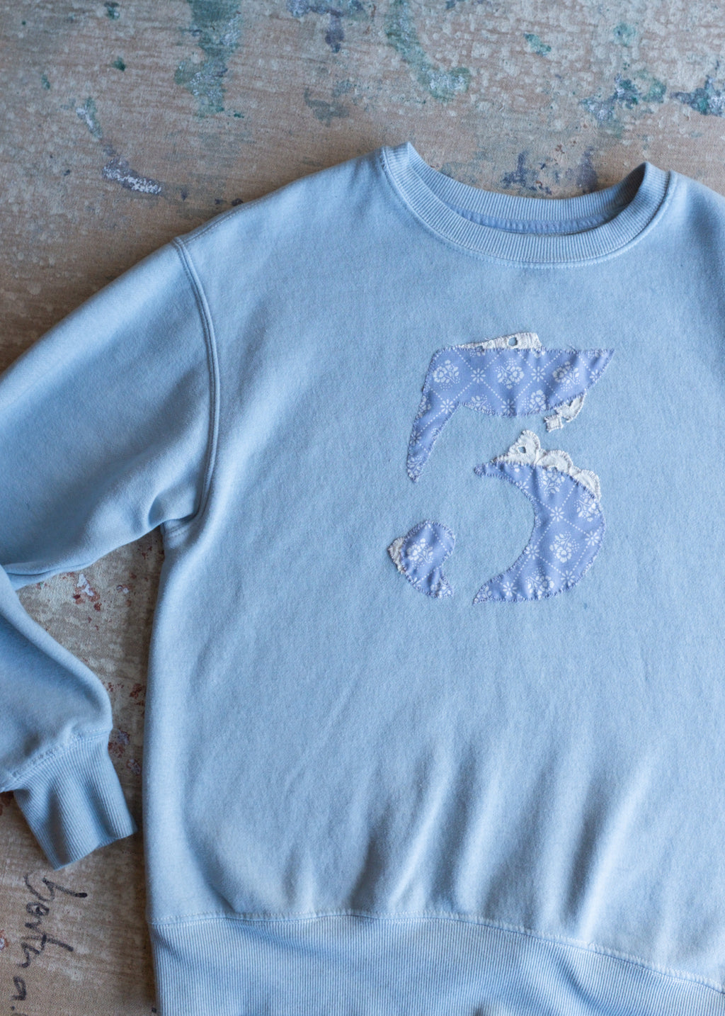 Blue Overdye Crew 5 Patch