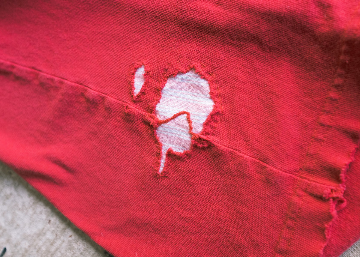 Red tee w Pocket Trim/Patch