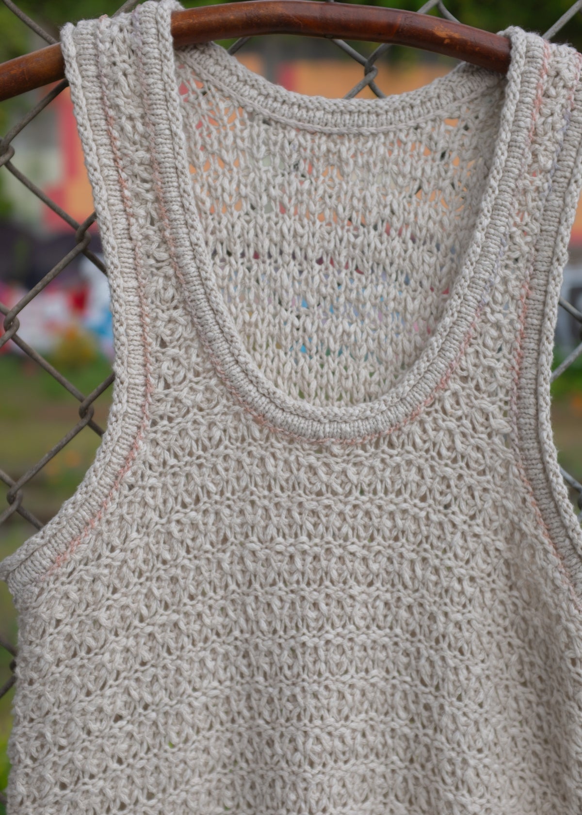Knit Tank w Top Stitch detail