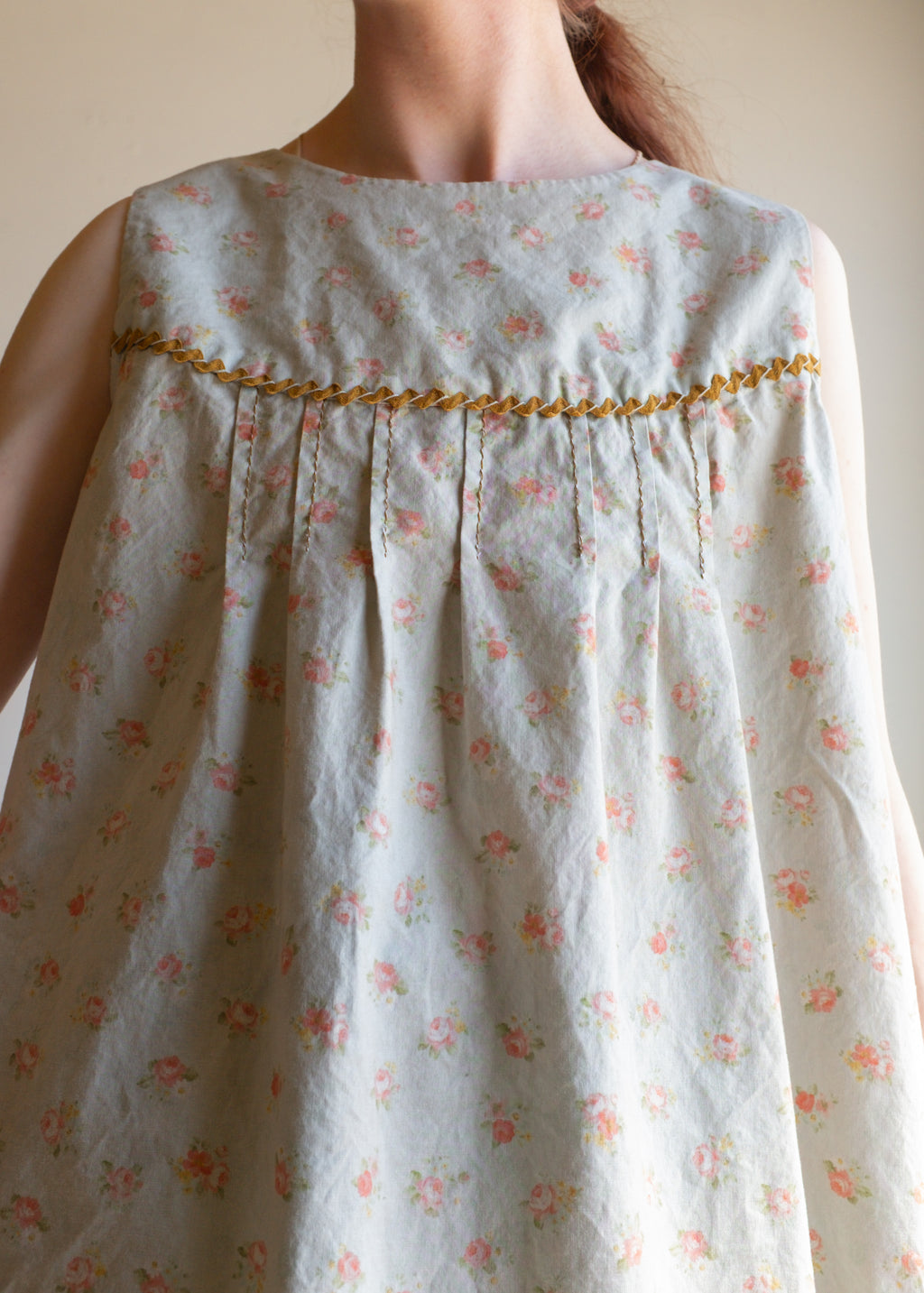 Overdye Blue Floral Tunic