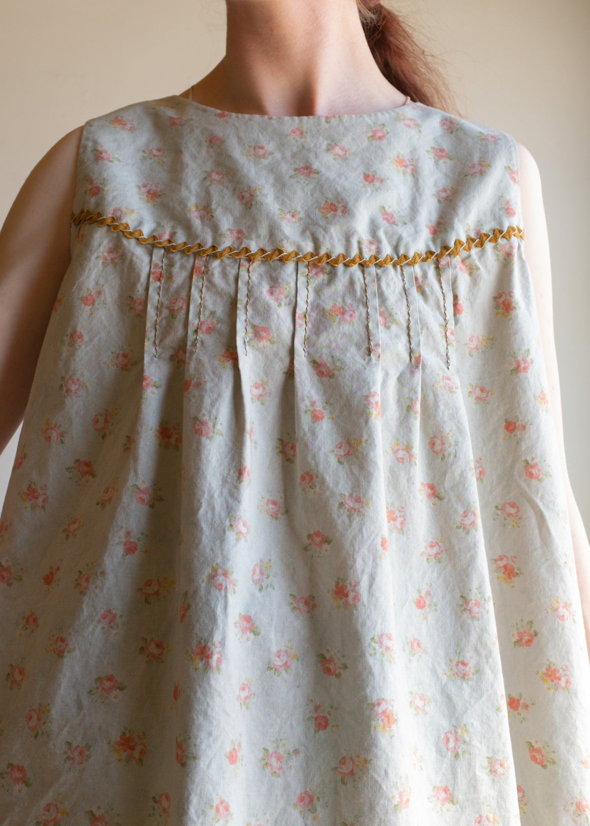 Overdye Blue Floral Tunic