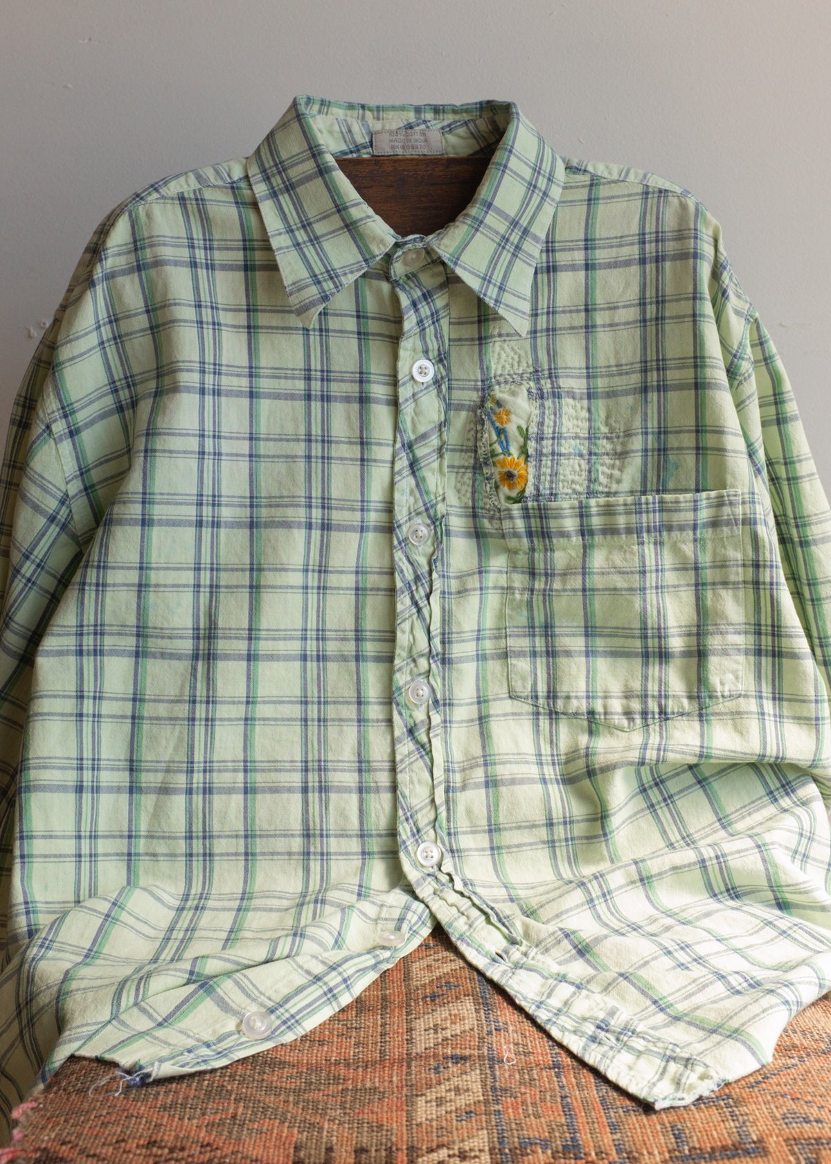 Overdyed Green SS BU w Repair
