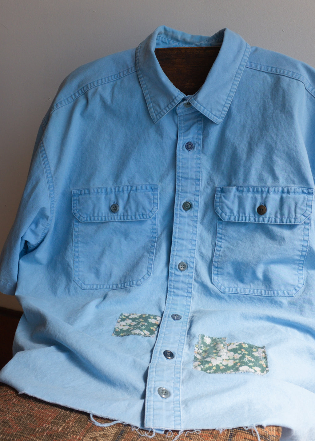 Blue SS BU Cropped/ New Buttons/Patches