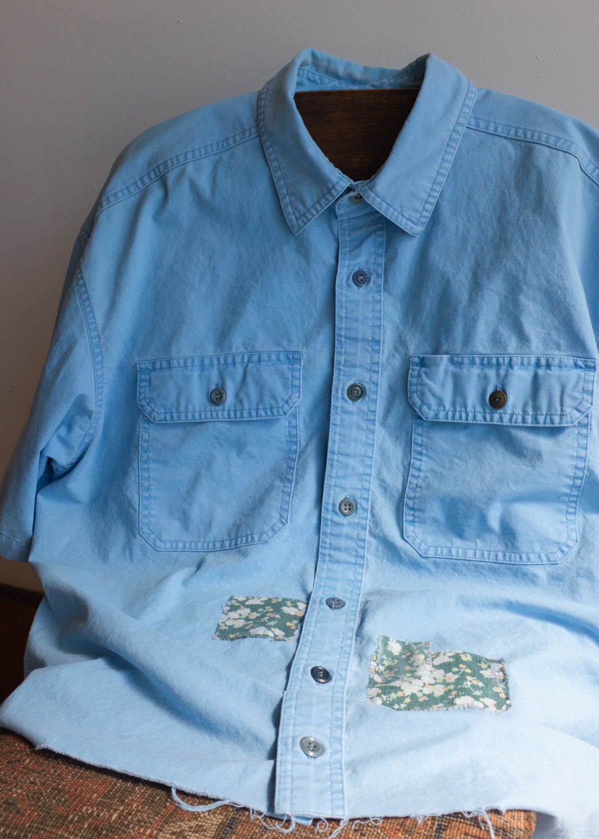 Blue SS BU Cropped/ New Buttons/Patches