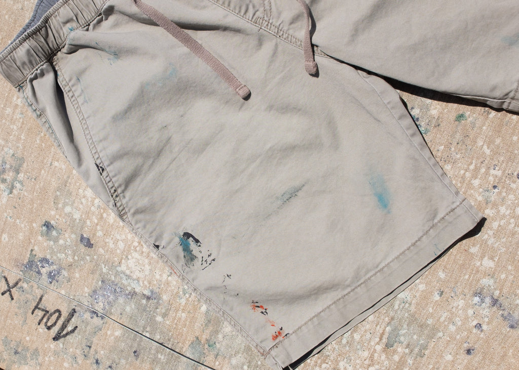 Tan Painted Shorts