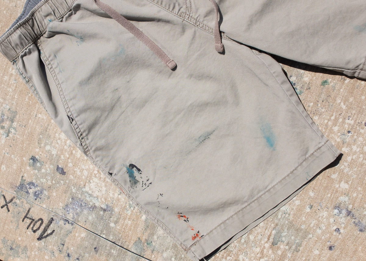 Tan Painted Shorts