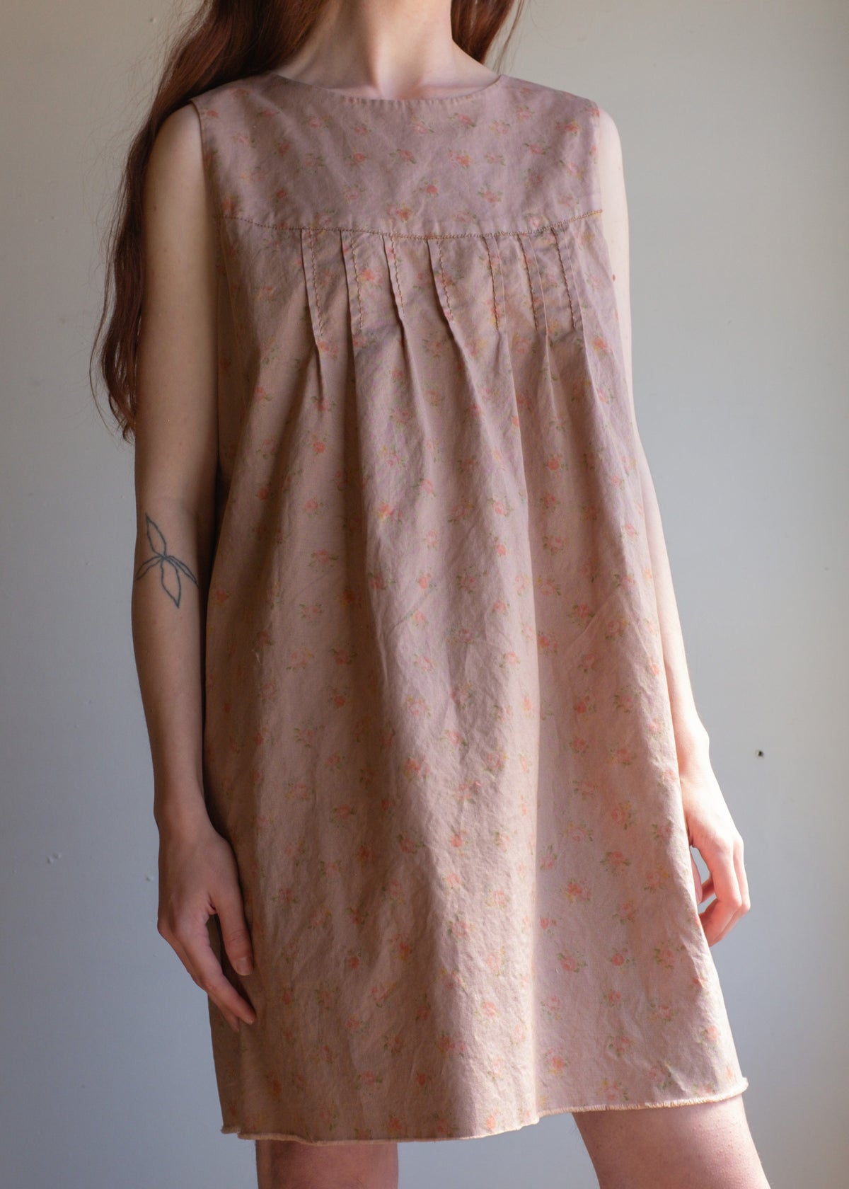 Overdye Pink Floral Dress
