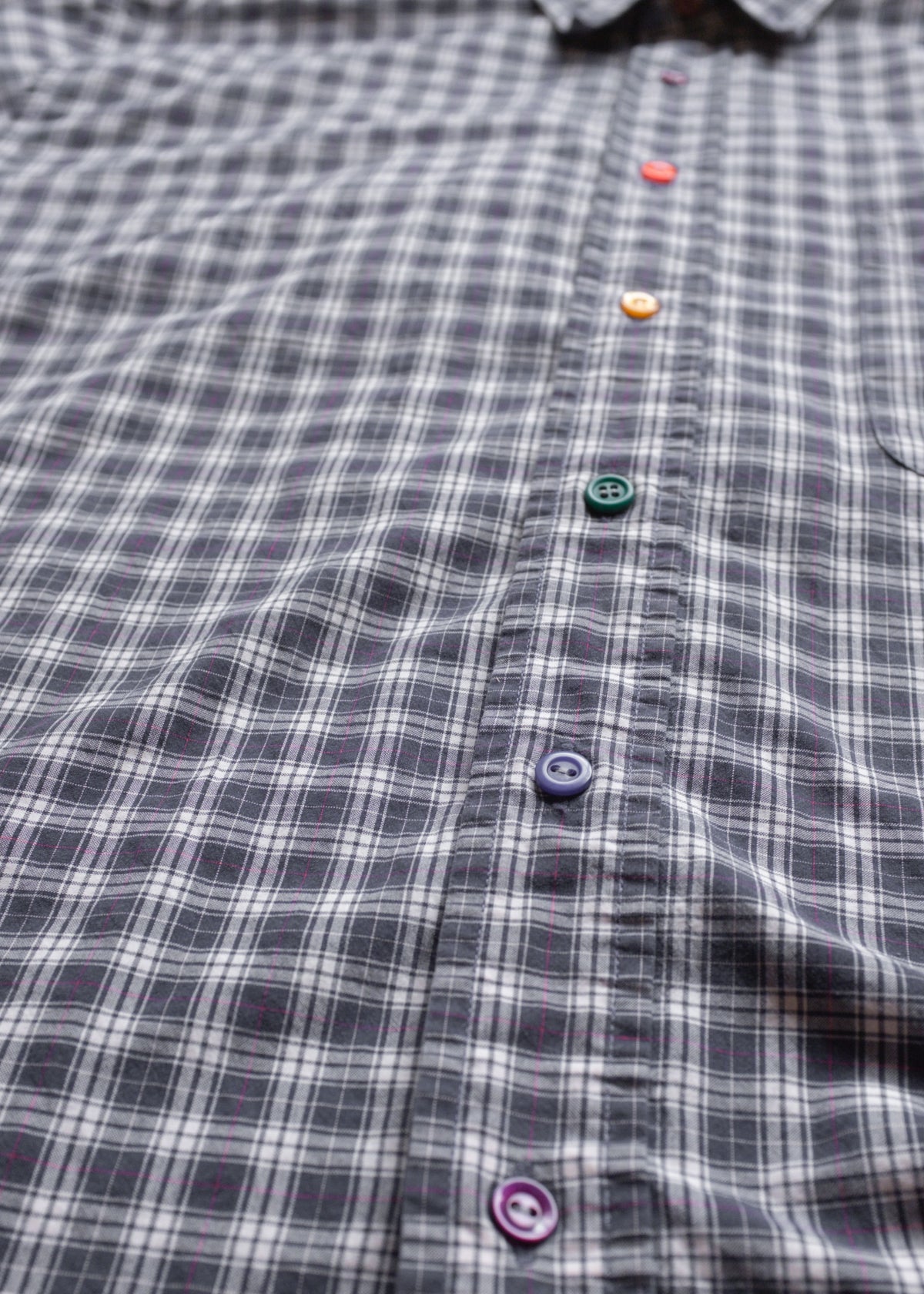 Navy SS BU w Rainbow Buttons