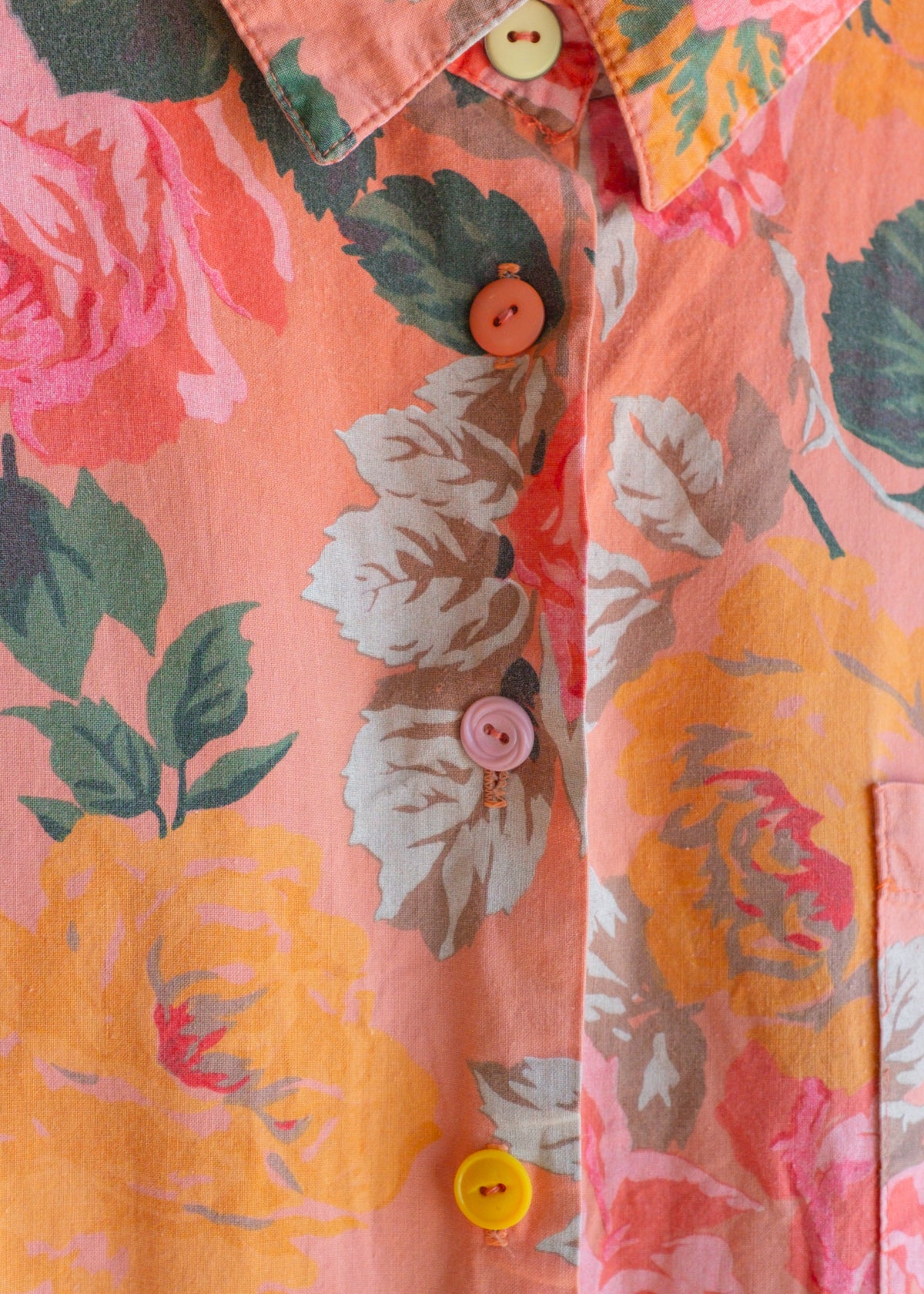 Coral SS BU Tunic w new buttons