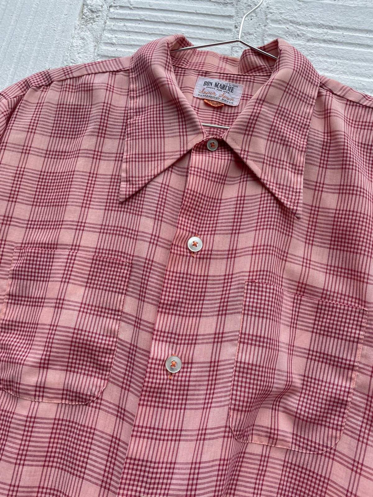 Overdye Orange SS red plaid